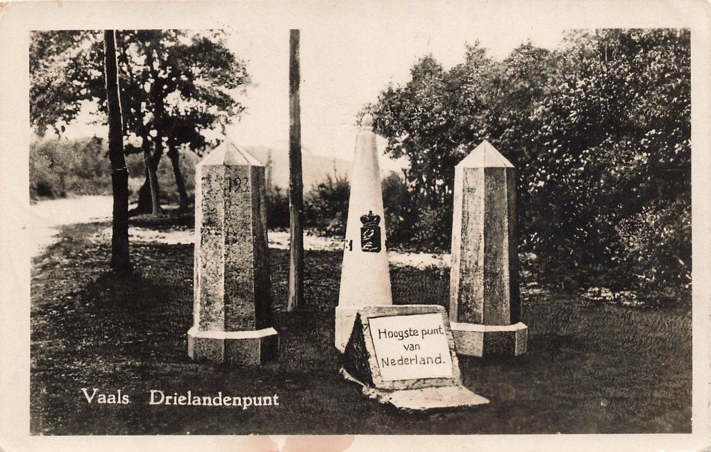 Vaals, Drielandenpunt, Ophalen of Verzenden, 1940 tot 1960, Gelopen, Limburg