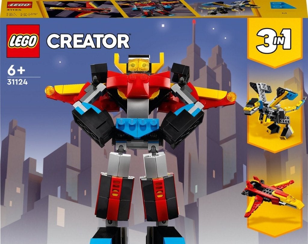 LEGO 31124 - Creator Superrobot, Lego, Inclusief instructies, Ophalen of Verzenden, Zo goed als nieuw