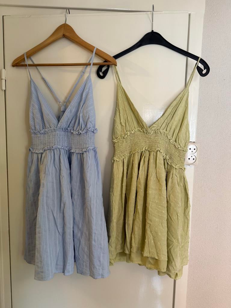 Zomerjurkjes Maat M - Groen & Blauw, Kleding | Dames, Ophalen of Verzenden, Zo goed als nieuw