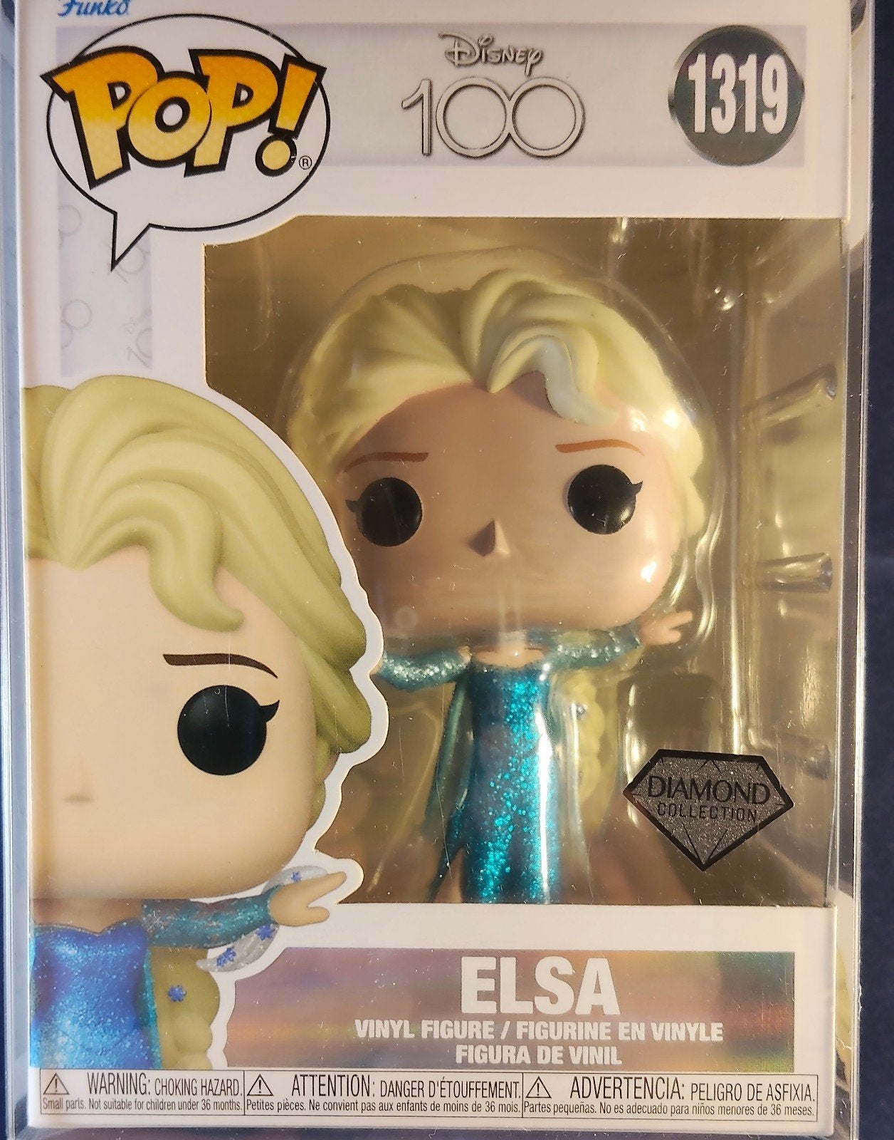 Funko Pop! Disney 100 Elsa Diamond Collection #1319, Ophalen of Verzenden, Nieuw