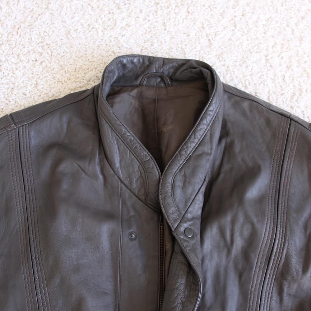 Mooie Leren Vintage Heren Jas286* (Maat 52) € 70,-, Maat 52/54 (L), Bruin, Vintage, Ophalen of Verzenden