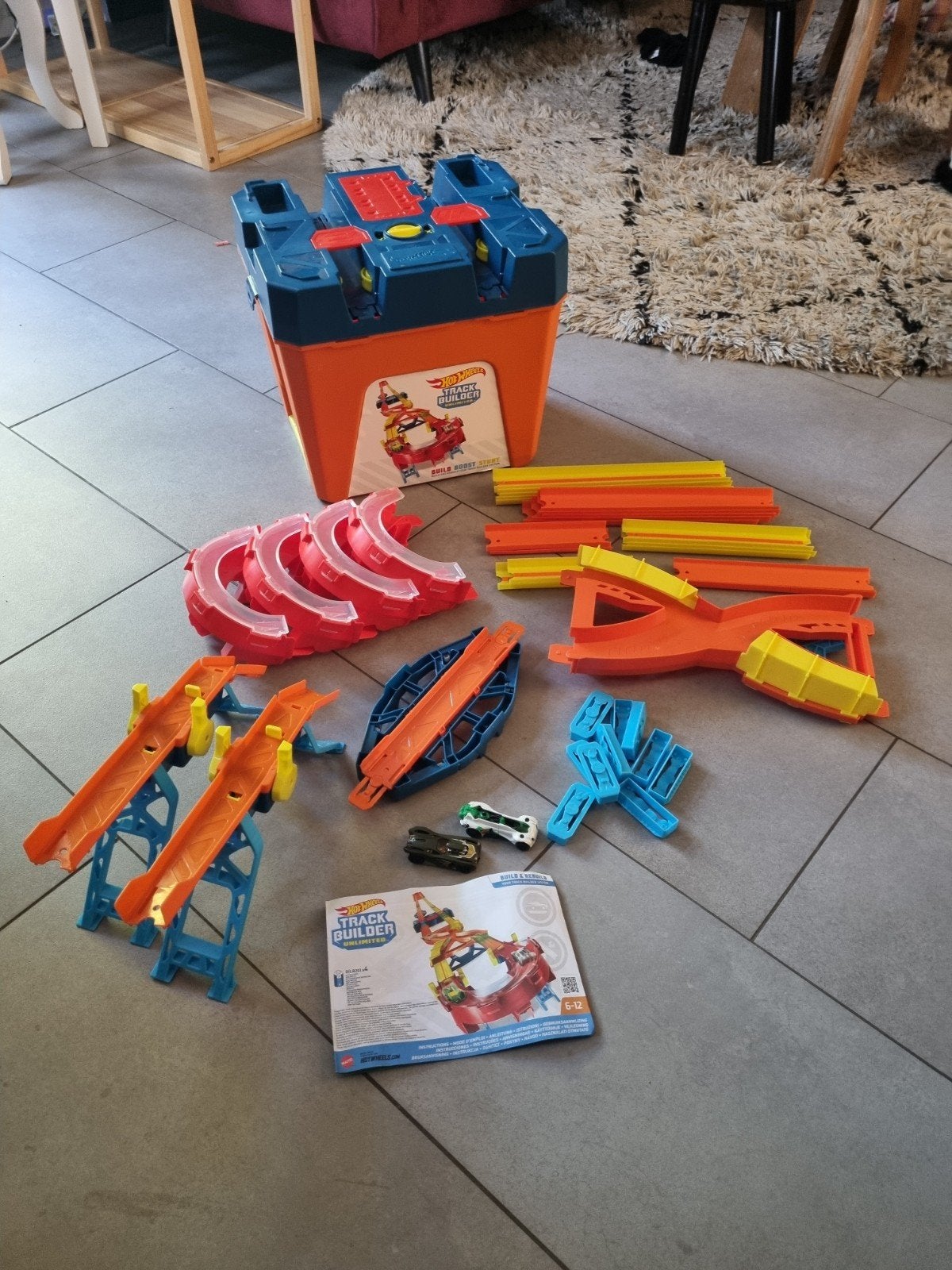 Hotwheels Track Builder Unlimited Build Boost Stunt, Ophalen of Verzenden, Zo goed als nieuw