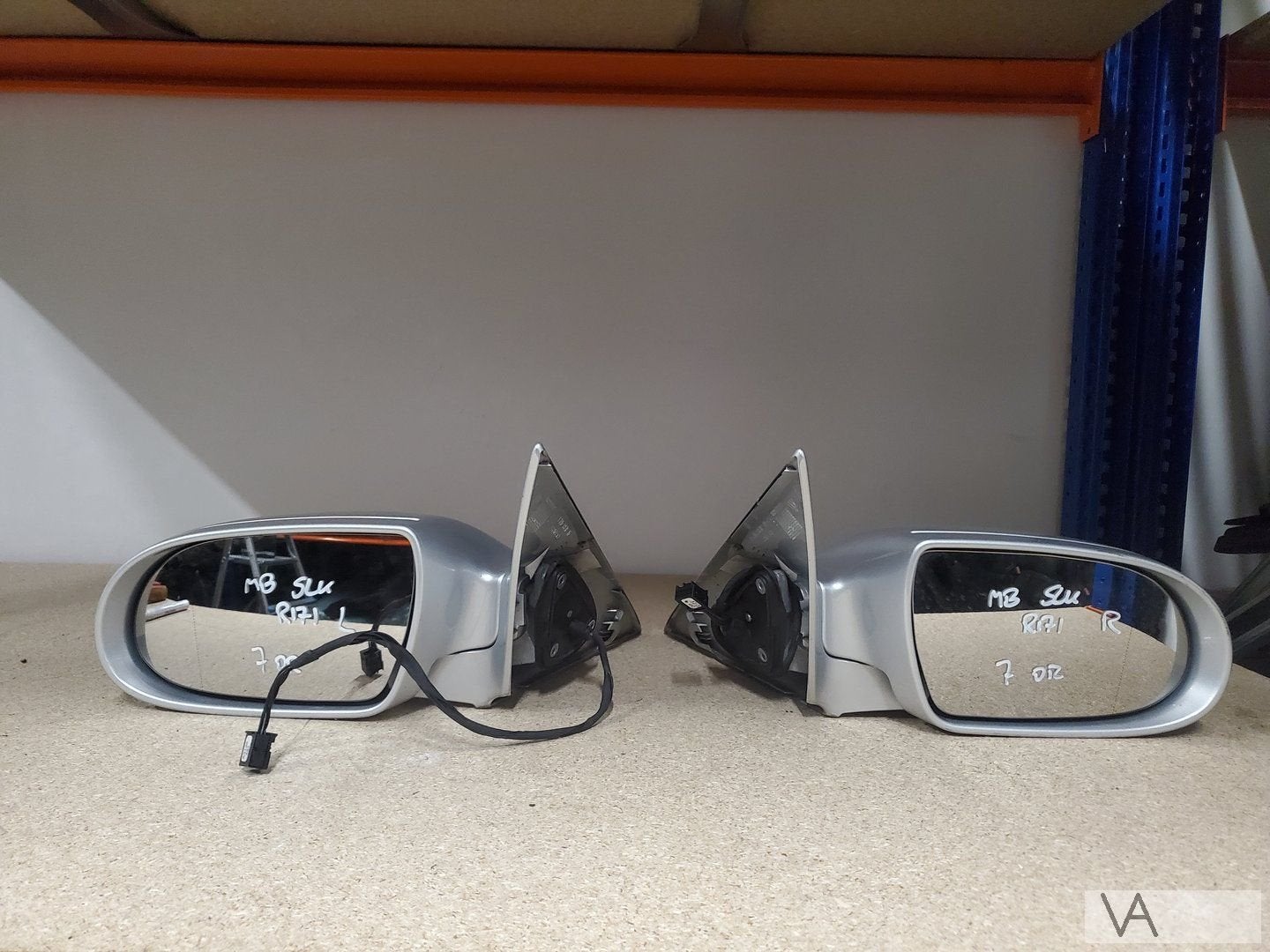 Mercedes SLK R171 2004 tot 2009 spiegel rechts zilver €125, Auto-onderdelen, Spiegels, Gebruikt, -, Ophalen of Verzenden, -