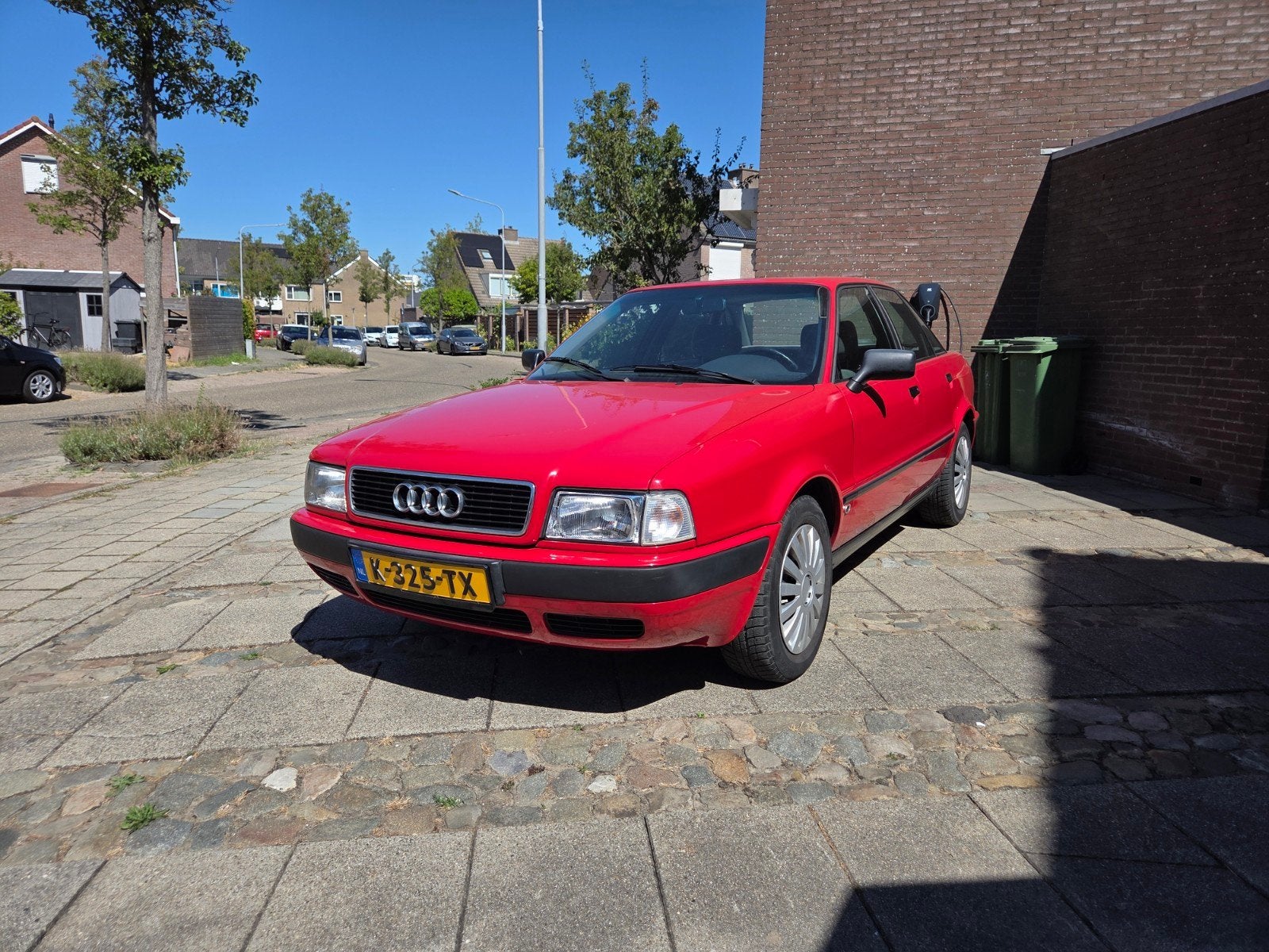 Audi 80 1992 Rood, Auto's, Audi, Stof, Beige, 4 cilinders, 1984 cc