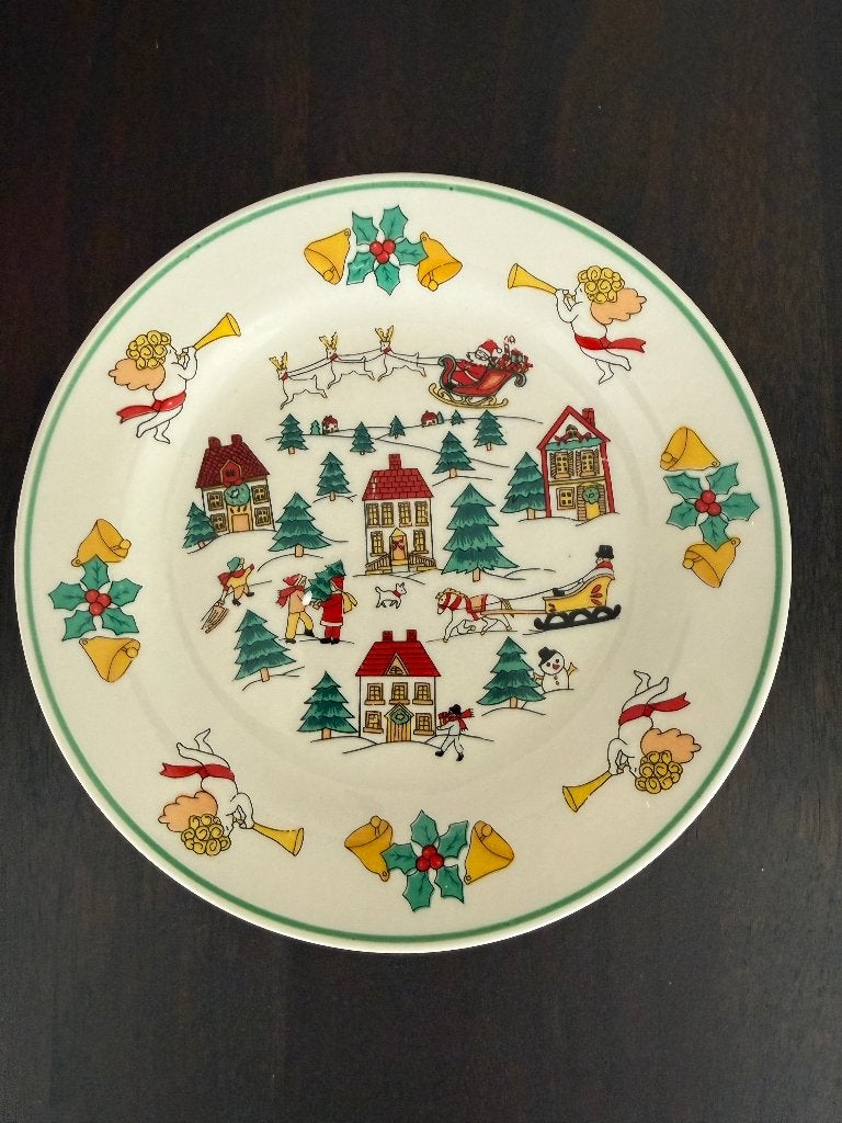 Kerstservies 6-delig, Huis en Inrichting, Ophalen, Overige merken, Klassiek, Zo goed als nieuw