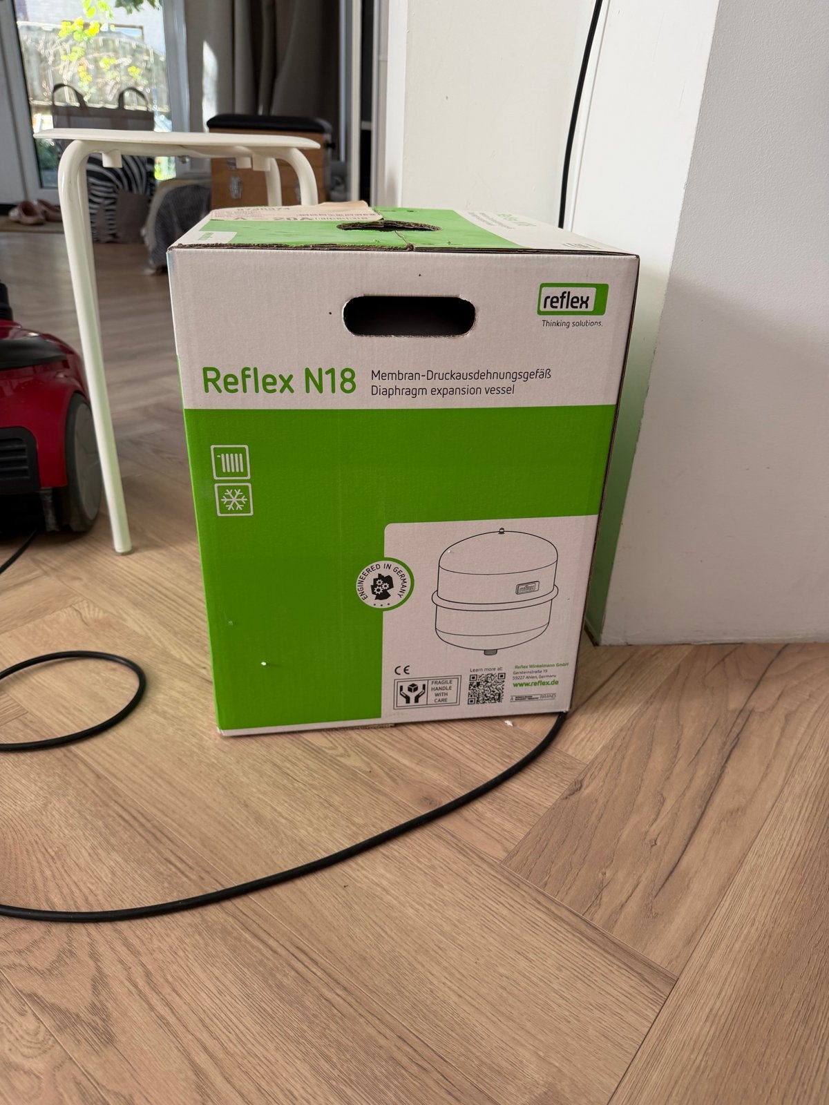 Reflex N18 Membraan-Drukuitzettingsvat - Nieuw in doos, Ophalen of Verzenden, Nieuw, Overige typen