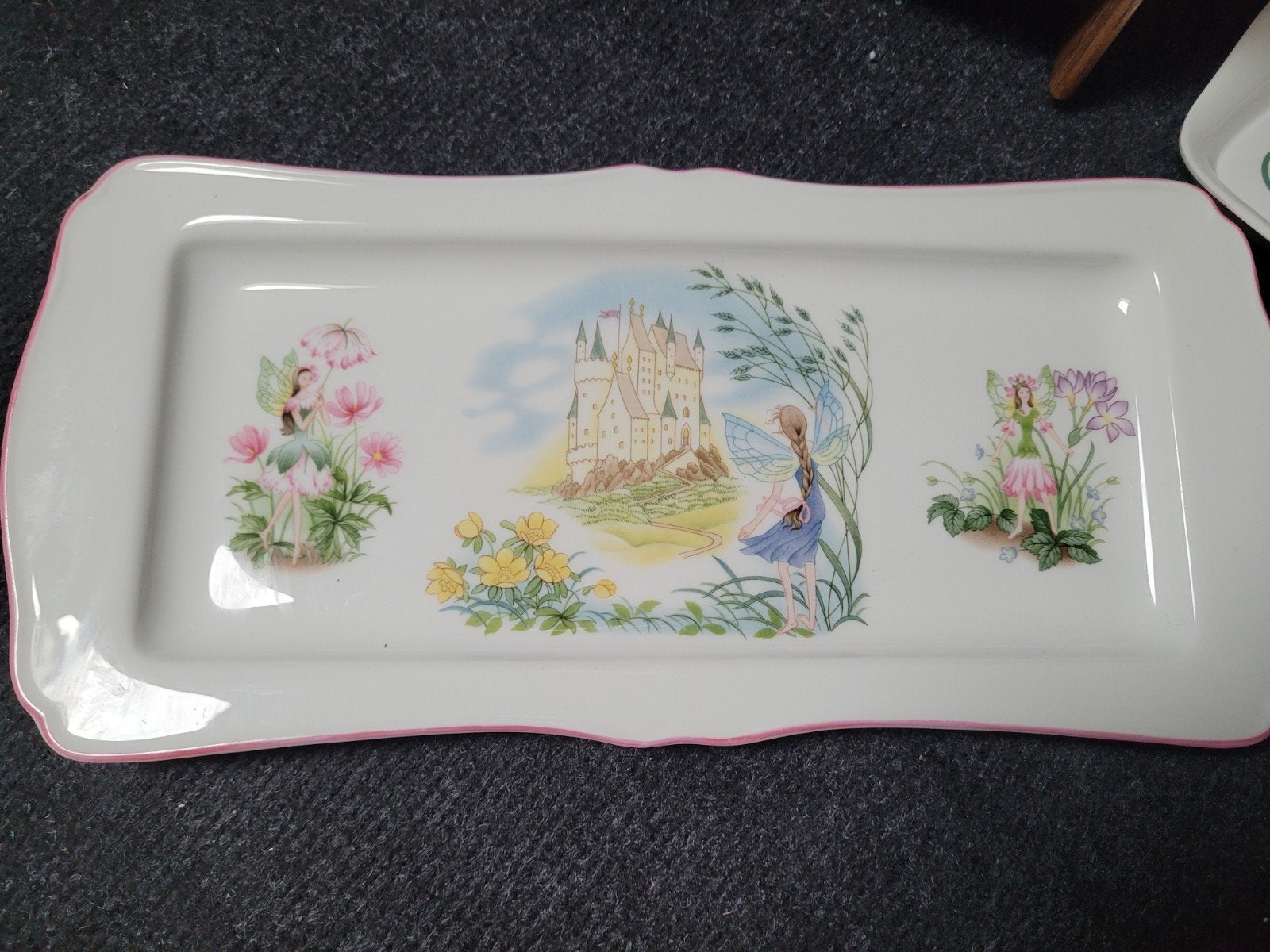 Royal worchester enchantment fairies castle dienblad 1982, Ophalen of Verzenden