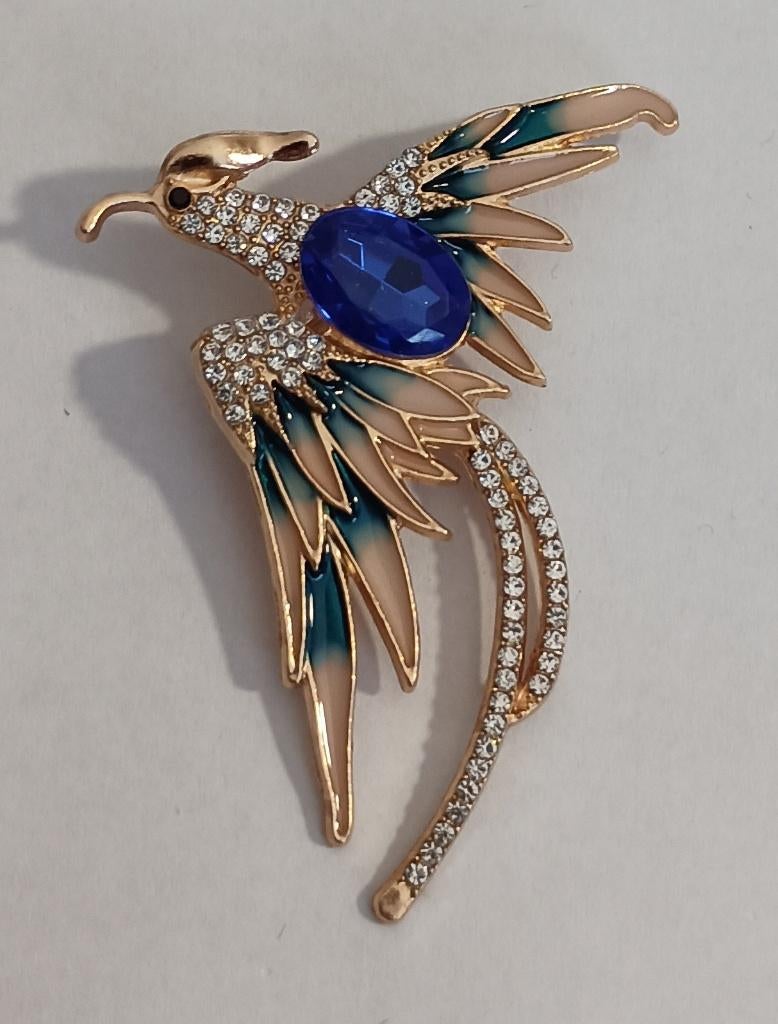 Feniks broche, Sieraden, Tassen en Uiterlijk, Overige materialen, 4 tot 7 cm, Overige kleuren, Nieuw
