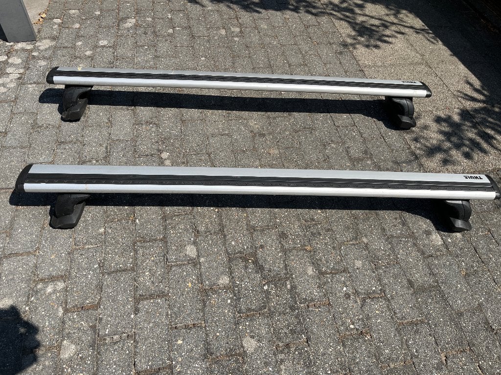 Thule wingbar dakdrager Opel Meriva B incl. T-adapter, Ophalen, Zo goed als nieuw