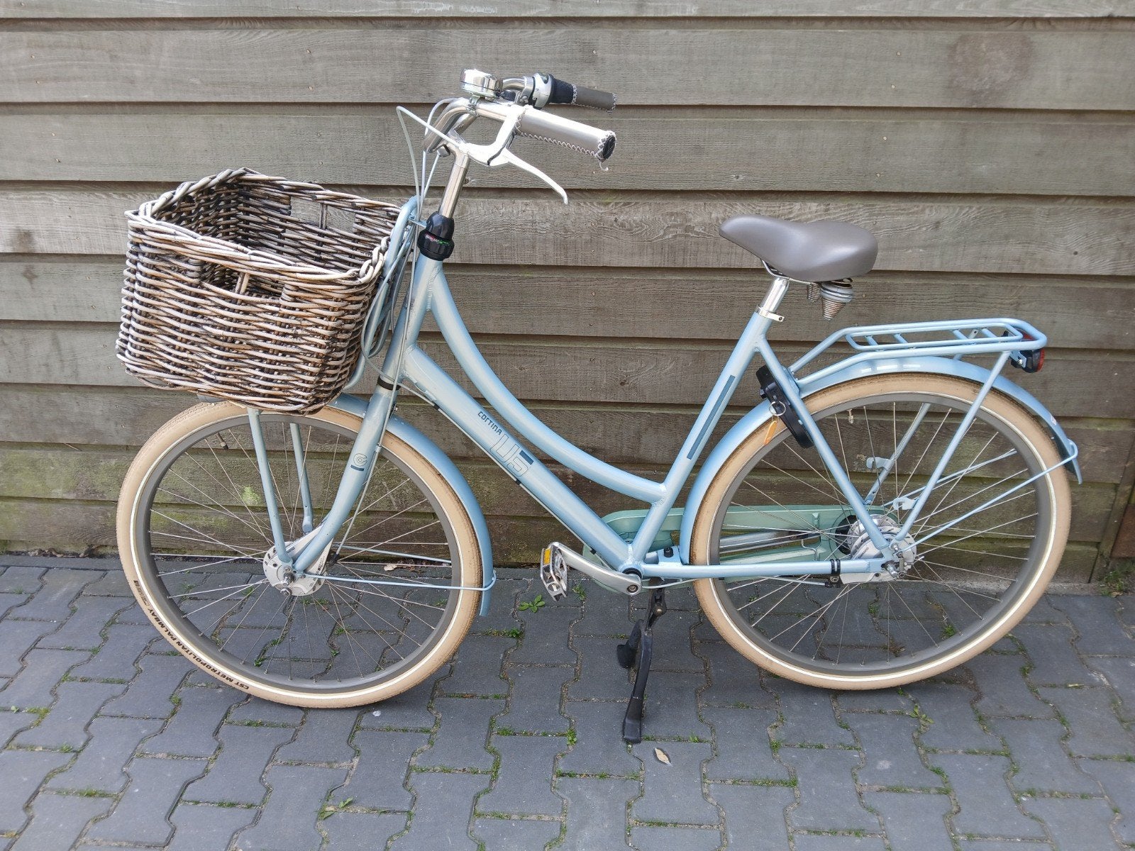 Cortina damesfiets metallic blauw, 56 cm of meer, Ophalen, Gebruikt, Overige merken