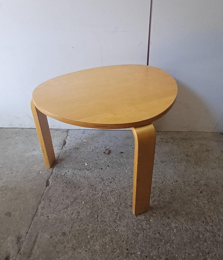 Vintage design ikea svalsta alvar aalto multiplex tafeltje, Ophalen of Verzenden, Rond