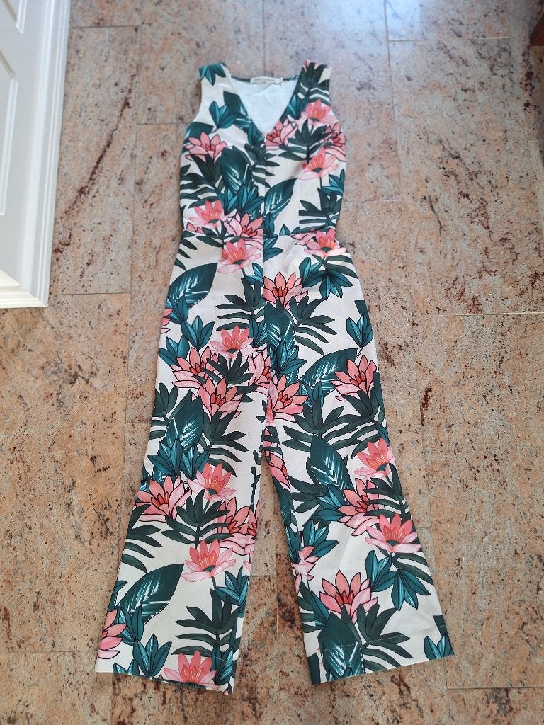 Nathalie Vleeschouwer jumpsuit met bloemenprint S, Kleding | Dames, Nathalie Vleeschouwer, Zo goed als nieuw, Maat 36 (S), Meerkleurig