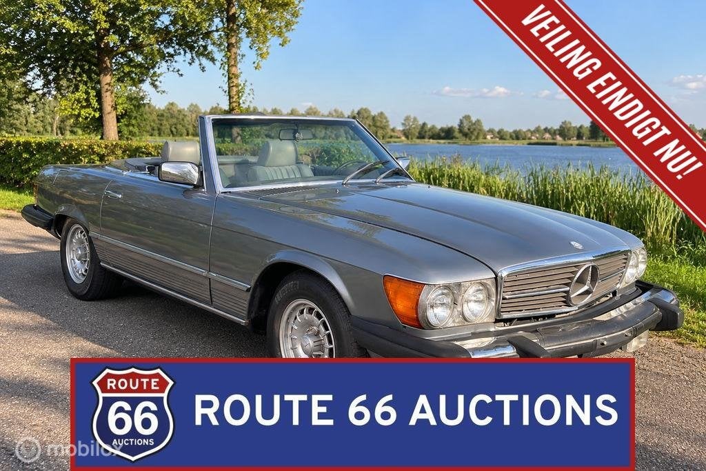Mercedes-Benz 380 SL | 1982 | Route 66 Auctions, Auto's, Overige carrosserieën, Zwart, Mercedes-Benz, Bedrijf