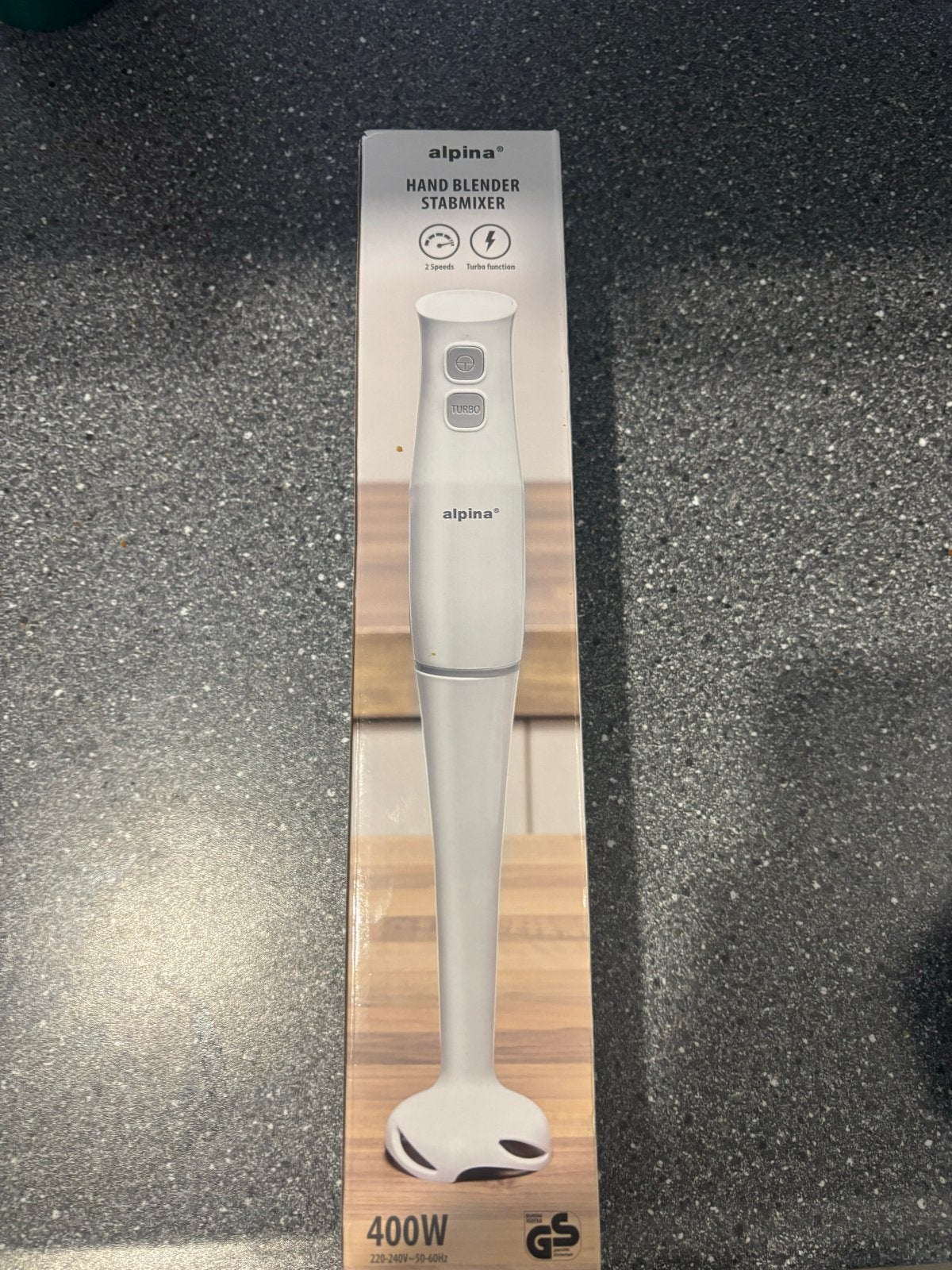 Alpina Handblender Staafmixer 400W - Nieuw in doos, Ophalen, 2 snelheden, Nieuw, Vaatwasserbestendig