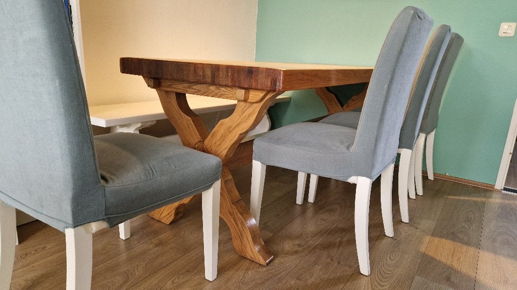 Complete klooster eethoek, Ophalen, Gebruikt, Klooster, 4 tot 6 stoelen