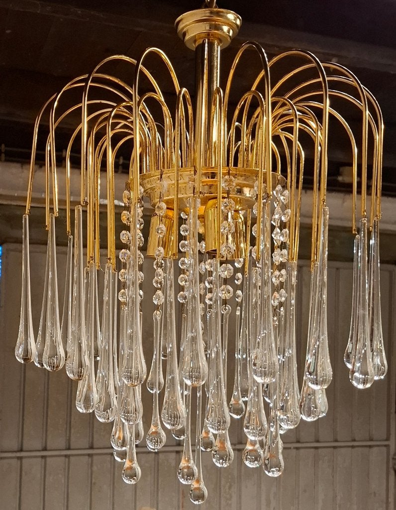 vintage hanglamp  teardrup murano glas, Ophalen, Gebruikt, Glas
