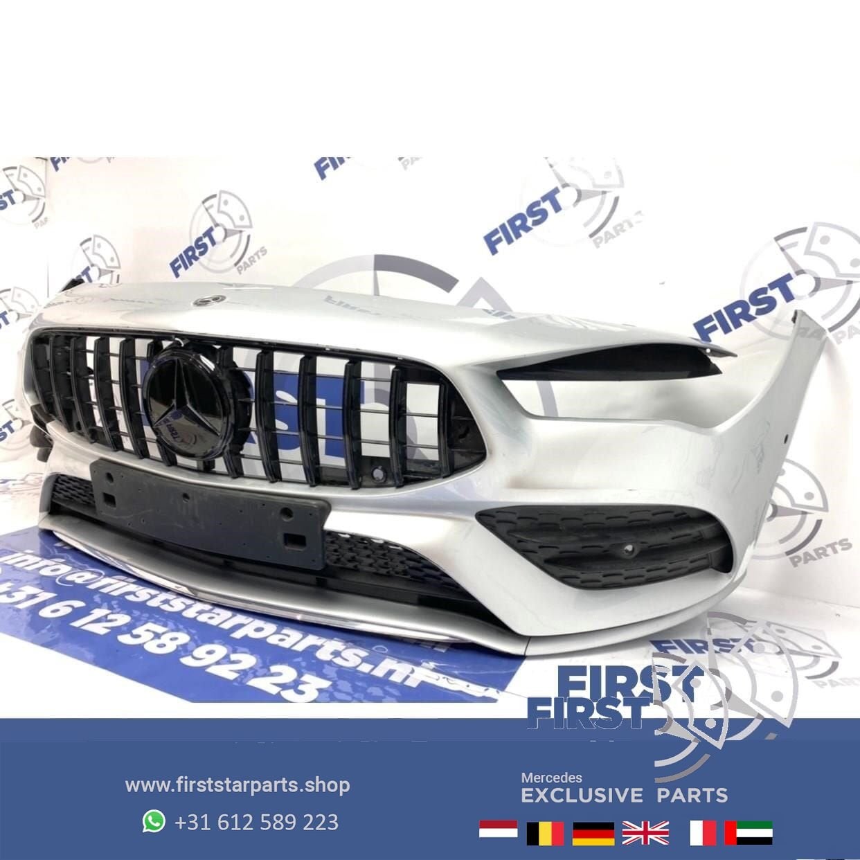 W118 C118 X118 CLA AMG LINE VOORBUMPER COMPLEET + GT GRIL ZI, Gebruikt, -, Voor, Ophalen of Verzenden