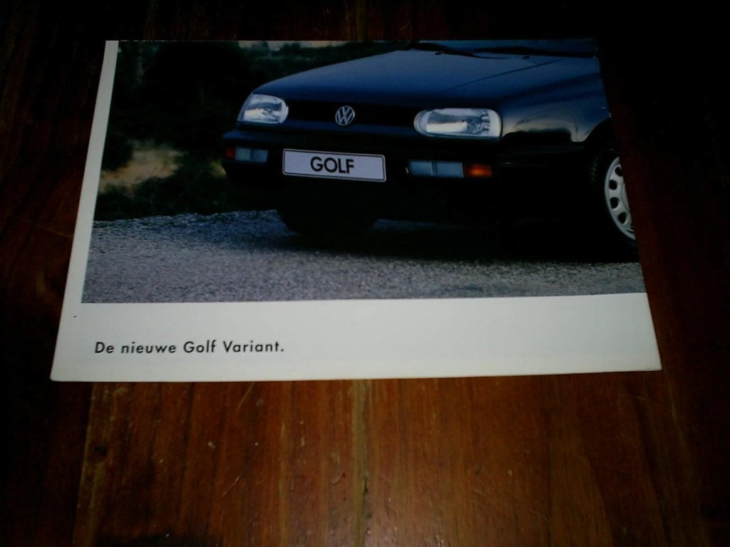 VW De Nieuwe Golf Variant + Poster [ 8 / 1993 ], Verzenden, Zo goed als nieuw, Volkswagen