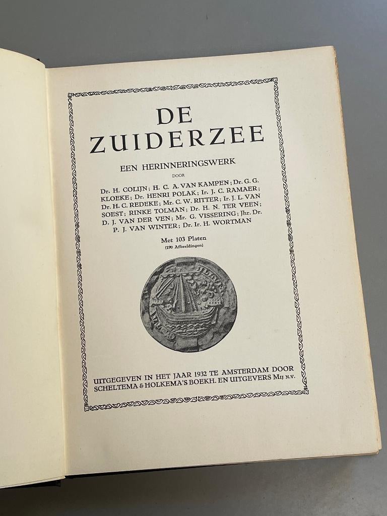 De Zuiderzee een herinneringswerk (1932), Antiek en Kunst, Ophalen of Verzenden