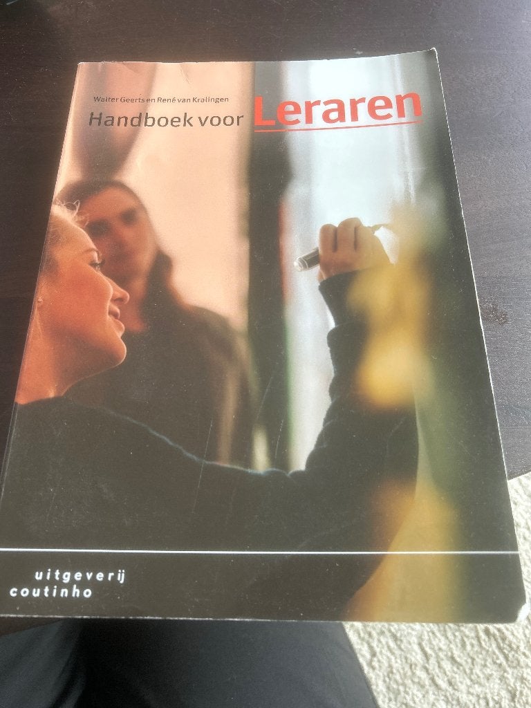 Handboek voor leraren, Walter Geerts; René van Kralingen, Zo goed als nieuw, Alpha, HBO