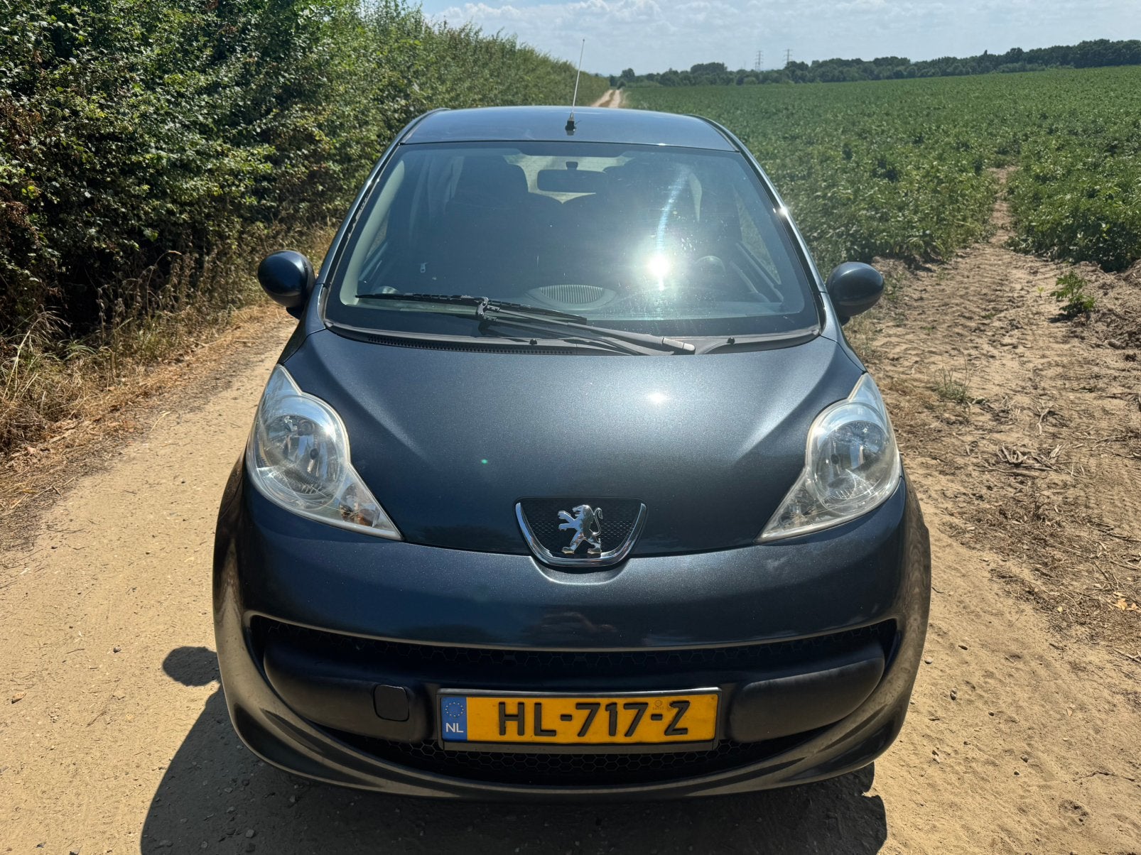 Peugeot 107 Automaat 2008 Grijs, Stof, 4 stoelen, 68 pk, Grijs