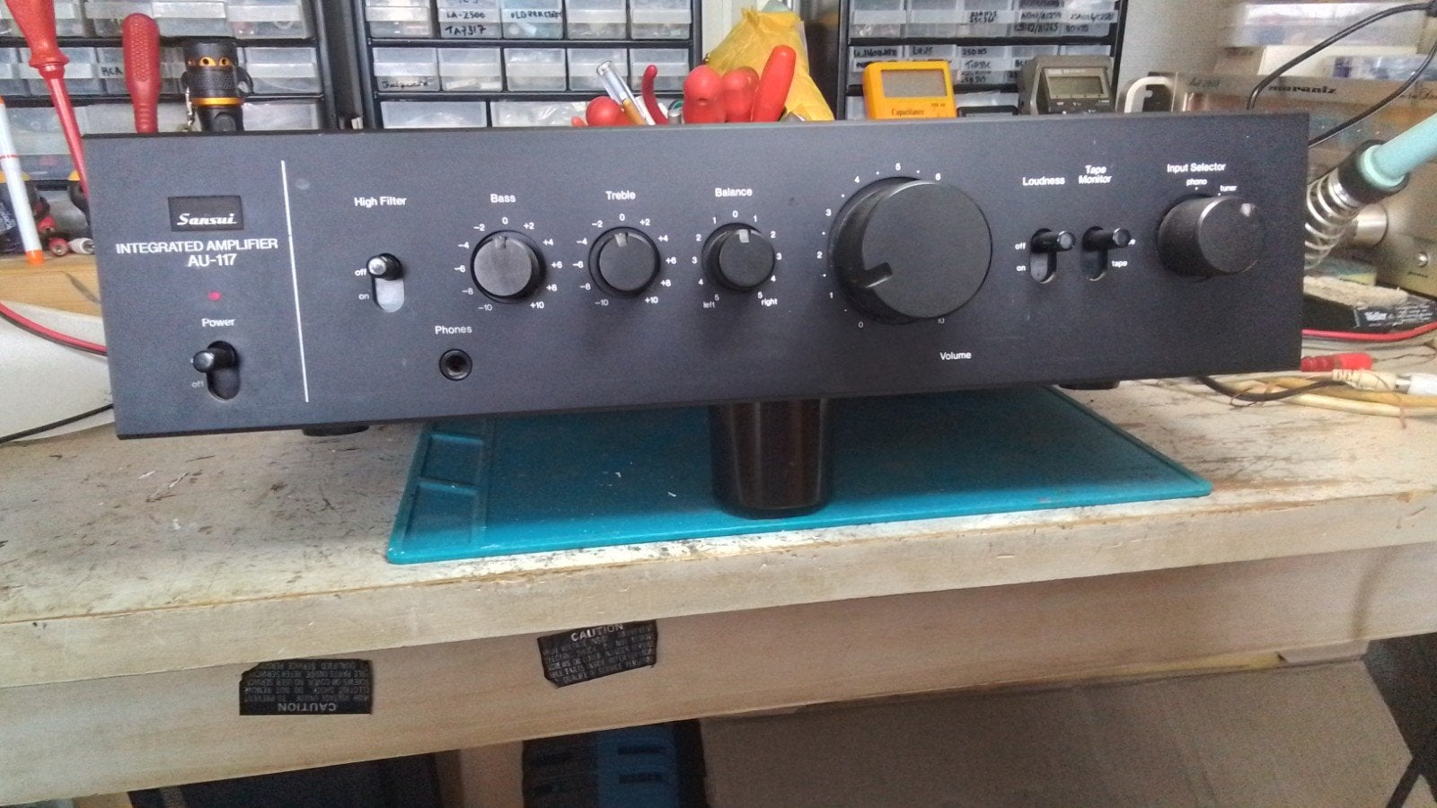 Sansui AU-117 Geïntegreerde Versterker uit 1978, Audio, Tv en Foto, Versterkers en Receivers, Gebruikt, Ophalen, Overige merken