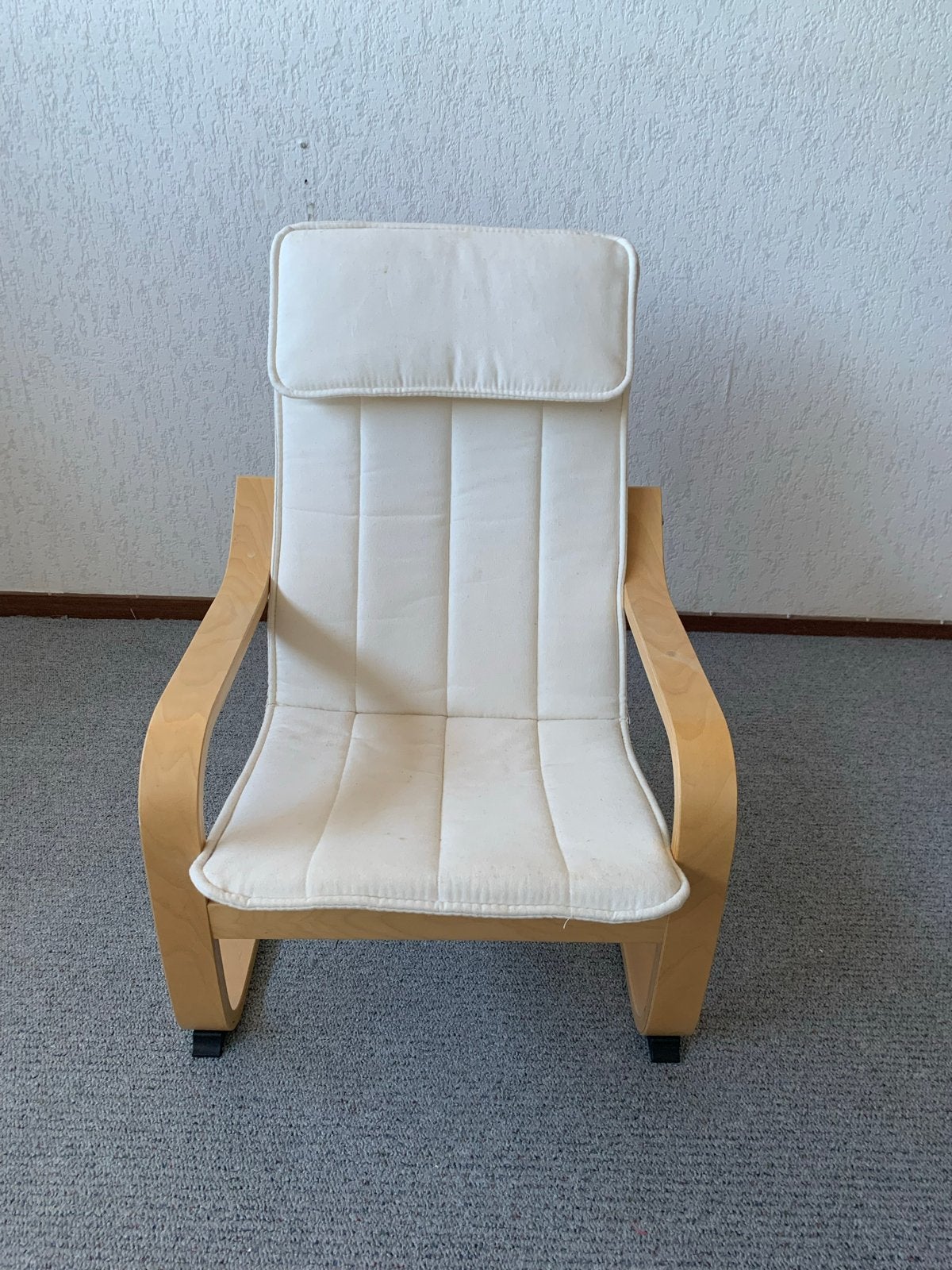 Ikea kinderstoel Poäng, wit met houten frame, Kinderen en Baby's, Ophalen, Gebruikt, Overige typen