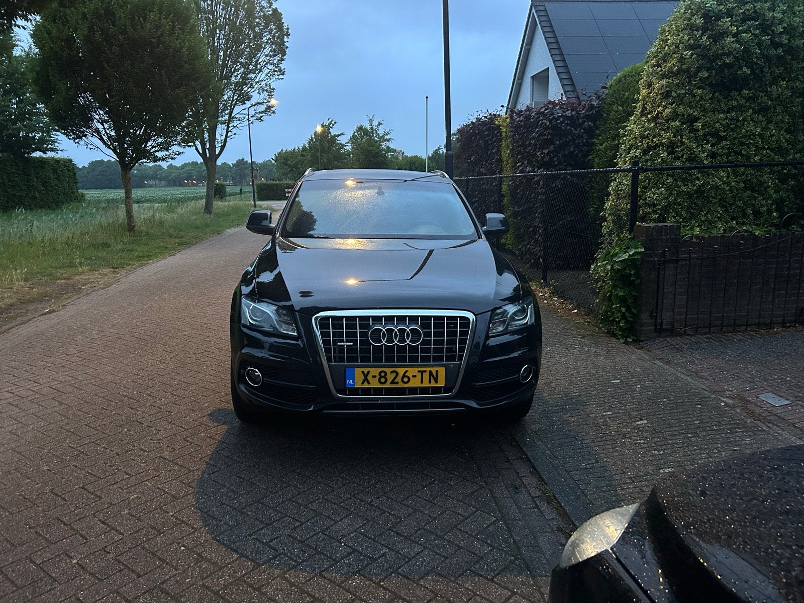 Audi Q5 2.0 Tfsi Quattro S-tronic 2009 Zwart, Auto's, Automaat, Zwart, Zwart, Vierwielaandrijving