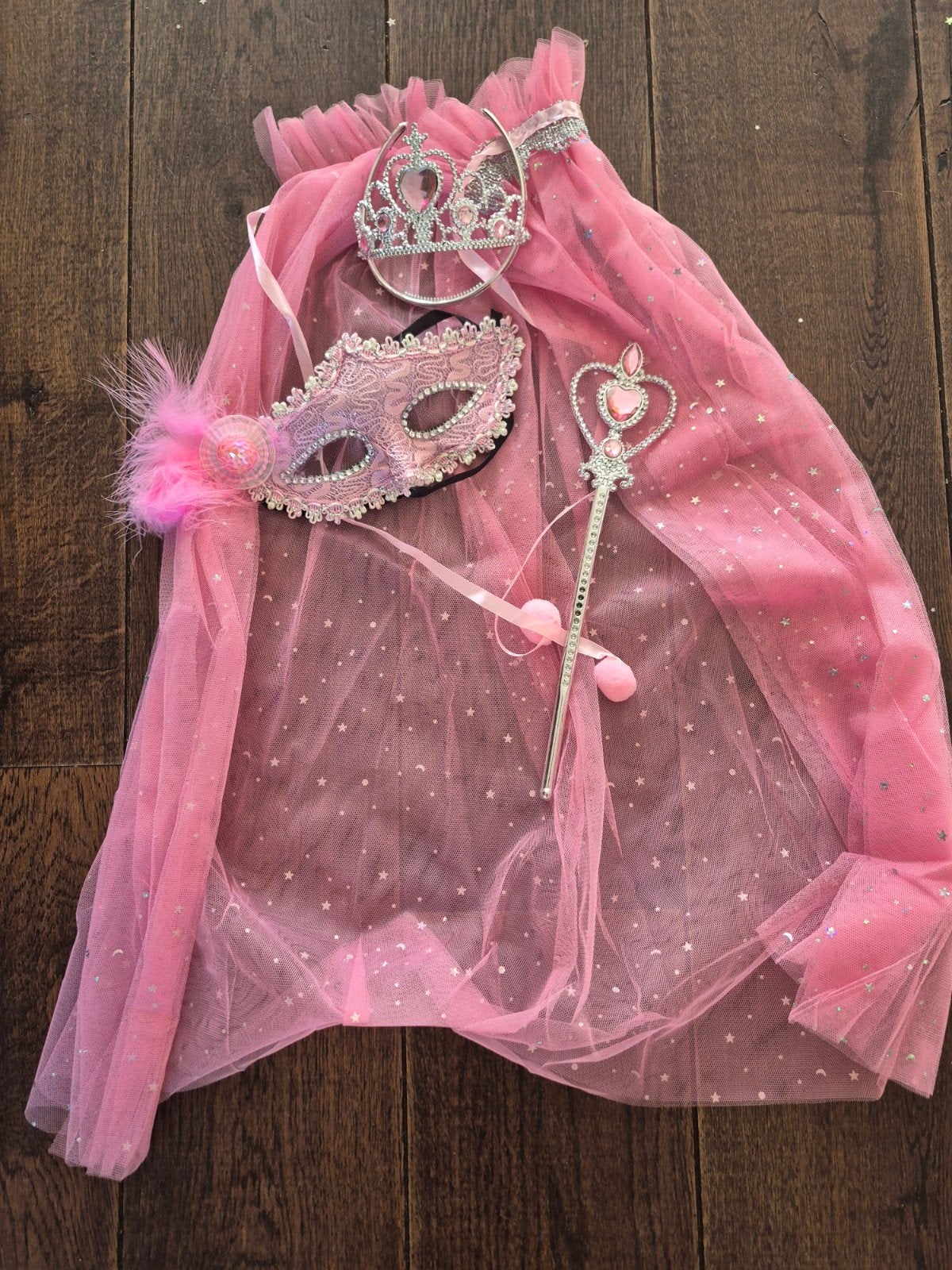 Prinsessen Elsa jurk met kroon, staf en masker, Jongen of Meisje, Nieuw, Ophalen of Verzenden, .