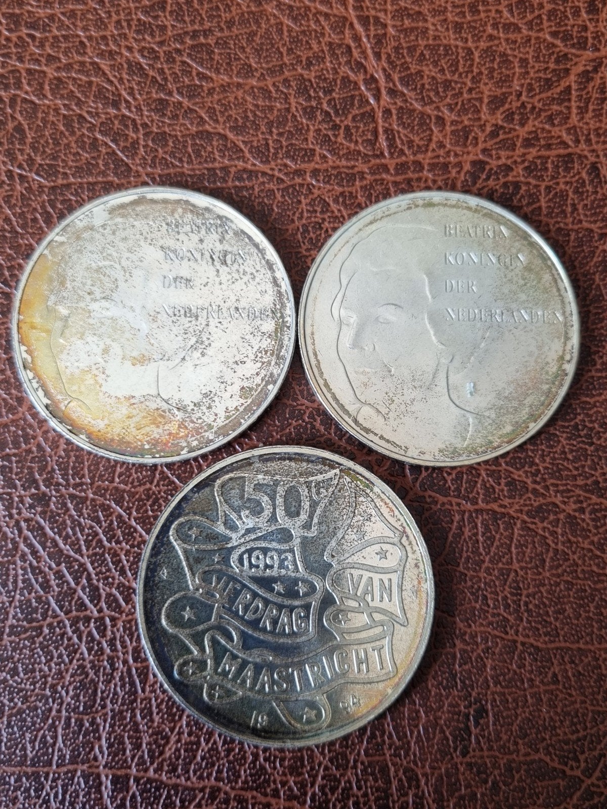3x 50 gulden Beatrix zilver, Ophalen of Verzenden, Koningin Beatrix, 50 gulden, Zilver