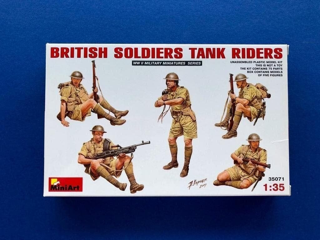 MiniArt	35071	British Soldiers Tank Riders	1/35, Verzenden, Nieuw, 1:35 tot 1:50