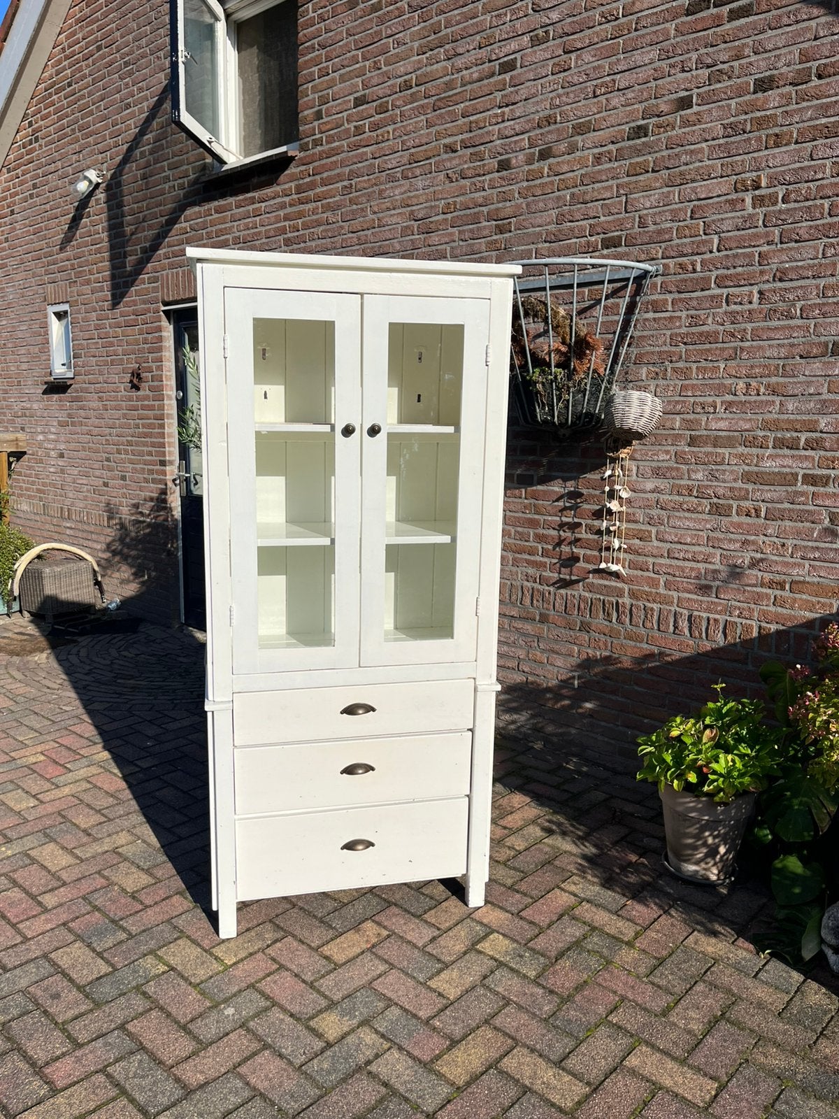 Buffetkast wit (kan in kleur naar wens geverfd worden), Ophalen, Gebruikt, Met lade(s), 50 tot 100 cm