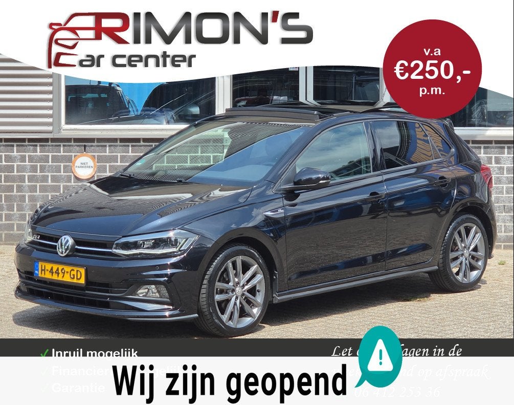 Volkswagen Polo 1.5 TSI R-Line Automaat Pano Camera Bom Voll, Euro 6, 4 cilinders, 150 pk, Automatische klimaatregeling