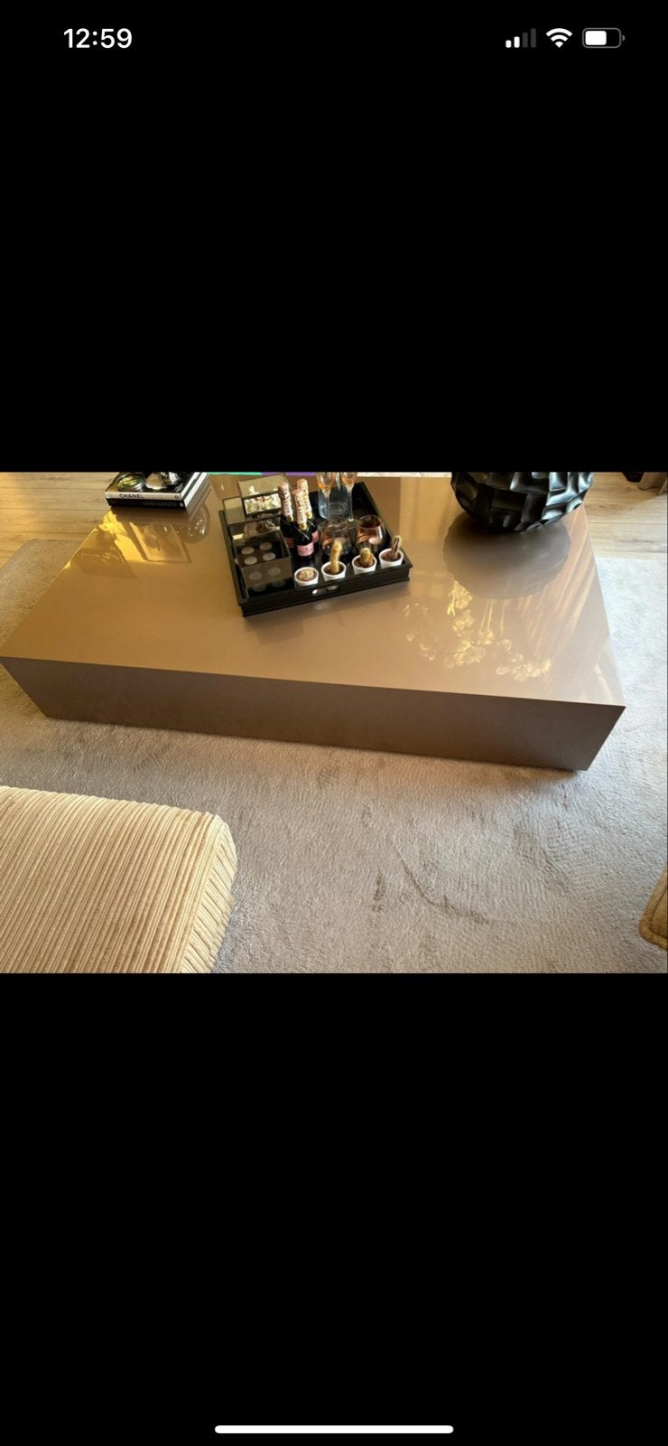 Eric custer look a like salon tafel, Overige materialen, Gebruikt, 100 tot 150 cm, Ophalen of Verzenden