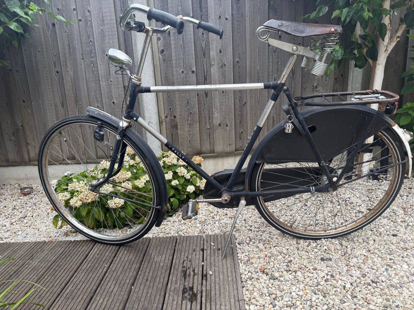 Union Tally Fiets met Primus Holland Zadel - Revisie Nodig, Overige merken, Terugtraprem, Gebruikt, Ophalen of Verzenden
