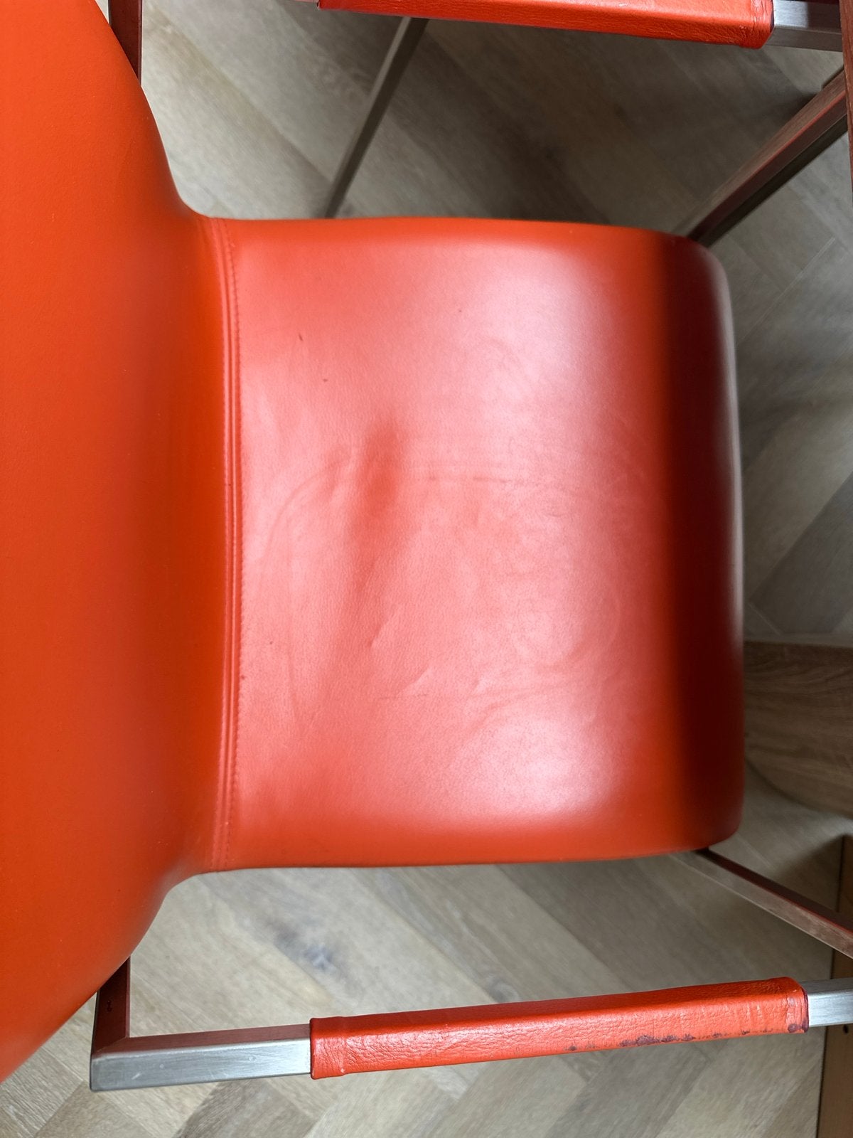 Italiaanse design eetkamerstoelen (merk Arco) - Gebruikt, Huis en Inrichting, Stoelen, Ophalen, Gebruikt, Overige kleuren, Leer
