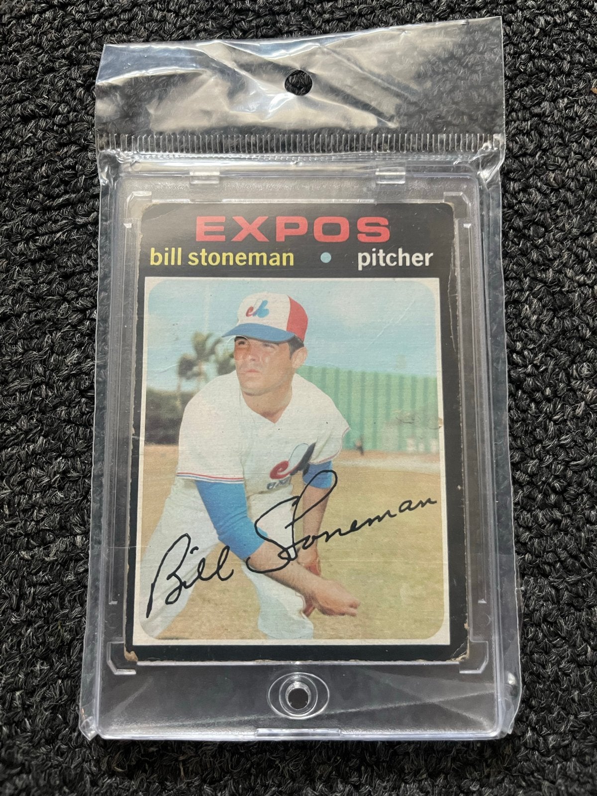 Bill Stoneman Honkbal Spelerskaart - Montreal Expos, Ophalen of Verzenden, Gebruikt, Overige sporten, Spelerskaart