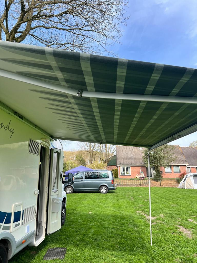 Thule Omnistor Luifel 4 meter grijs - Z.G.A.N., Ophalen, Zo goed als nieuw