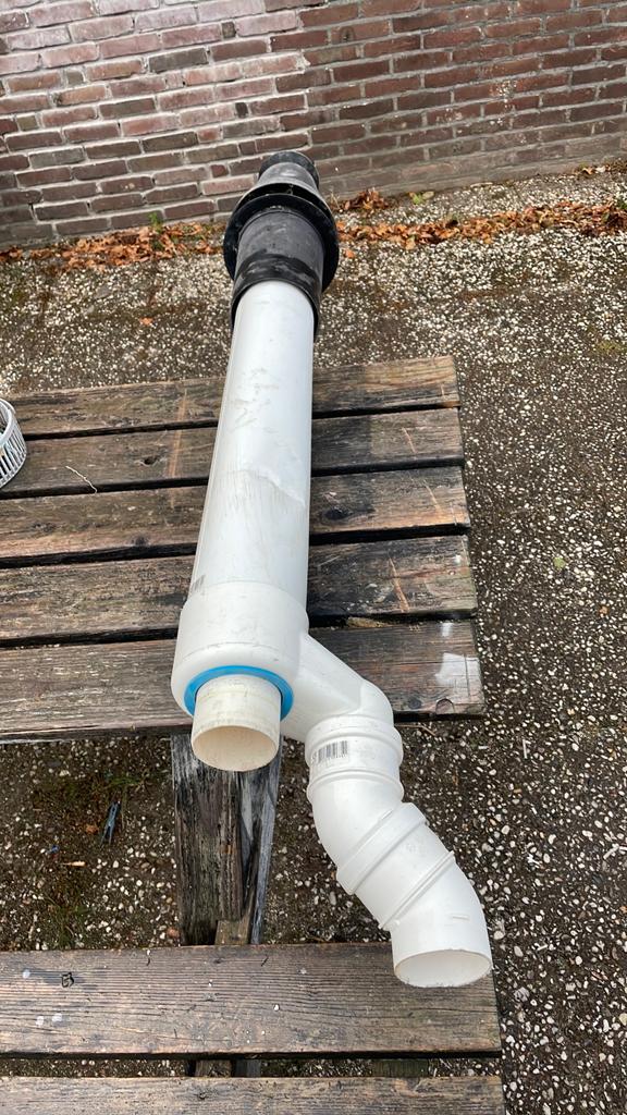 Rookgas afvoer pijp, Afvoer, Pvc, Ophalen of Verzenden, Zo goed als nieuw