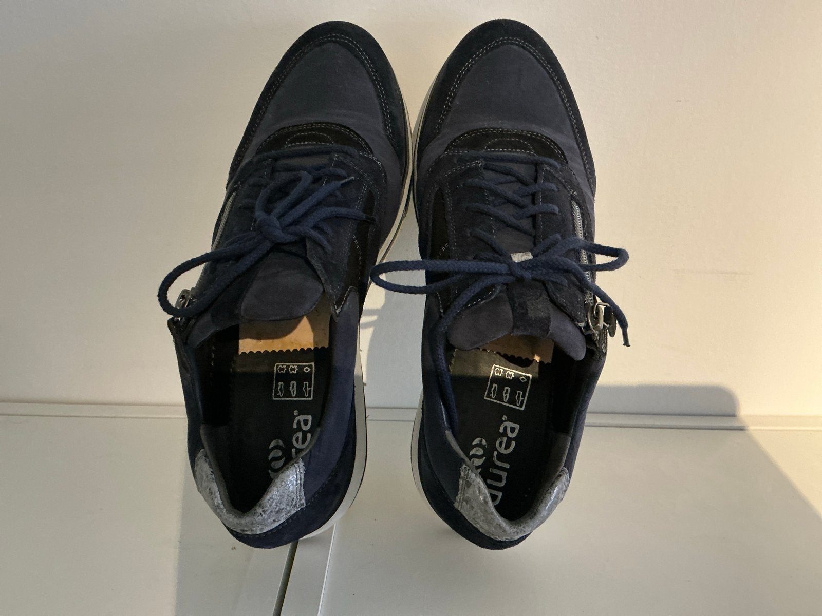 Durea sneakers maat 7 (40.5) wijdte K - Donkerblauw, Kleding | Dames, Ophalen, Gedragen, Blauw, Sneakers of Gympen