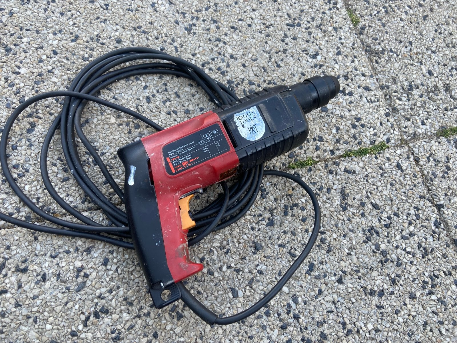 Baglin Tools Boorhamer - Krachtige Boor- en Breekhamer, Ophalen, Boor- en/of Breekhamer, Klopboormechanisme, Gebruikt