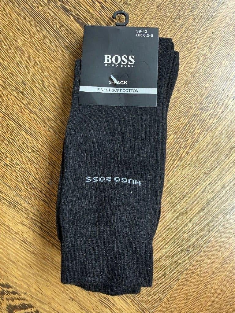 3 paar sokken zwart Hugo Boss maat 39-42 nieuw!, Zwart, Nieuw, Ophalen of Verzenden, Hugo Boss