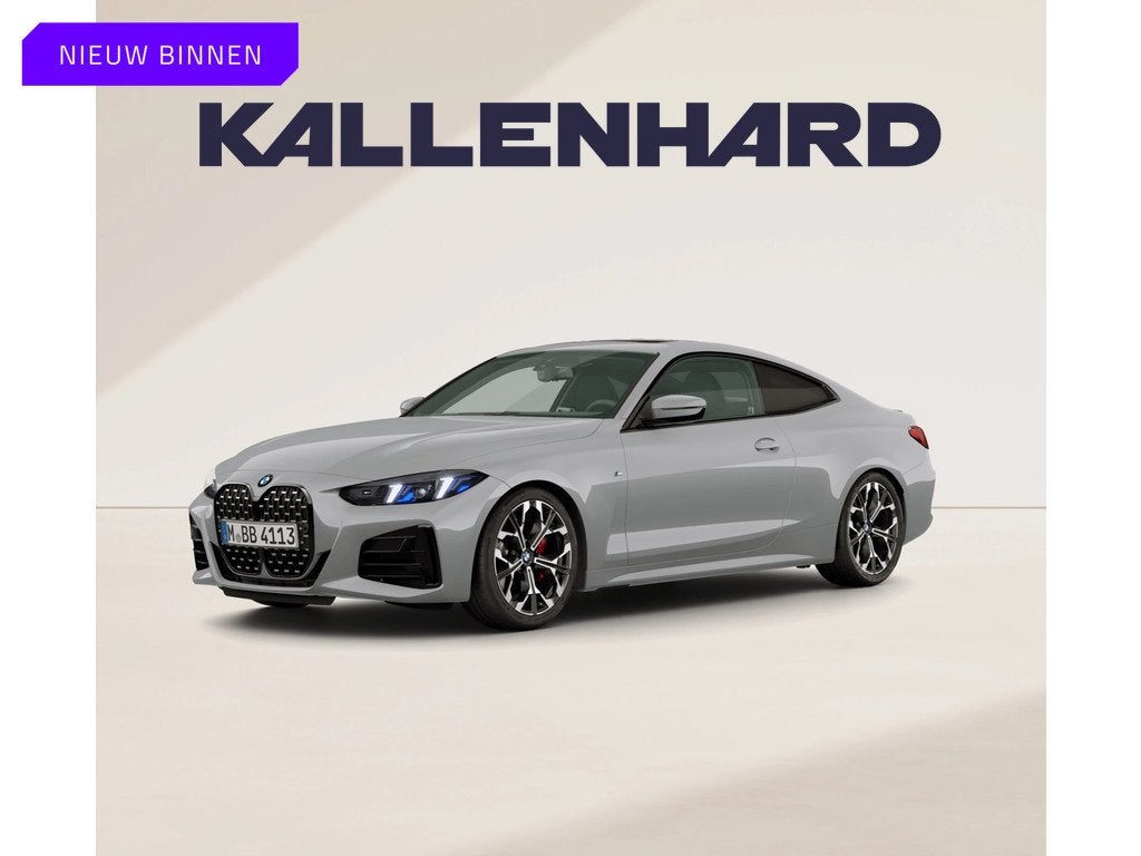 BMW 4 Serie Coupé 430i xDrive - M-Sport Pro - Schuif-/Kante, Auto's, BMW, 4 stoelen, Bedrijf, Vierwielaandrijving, Zilver of Grijs