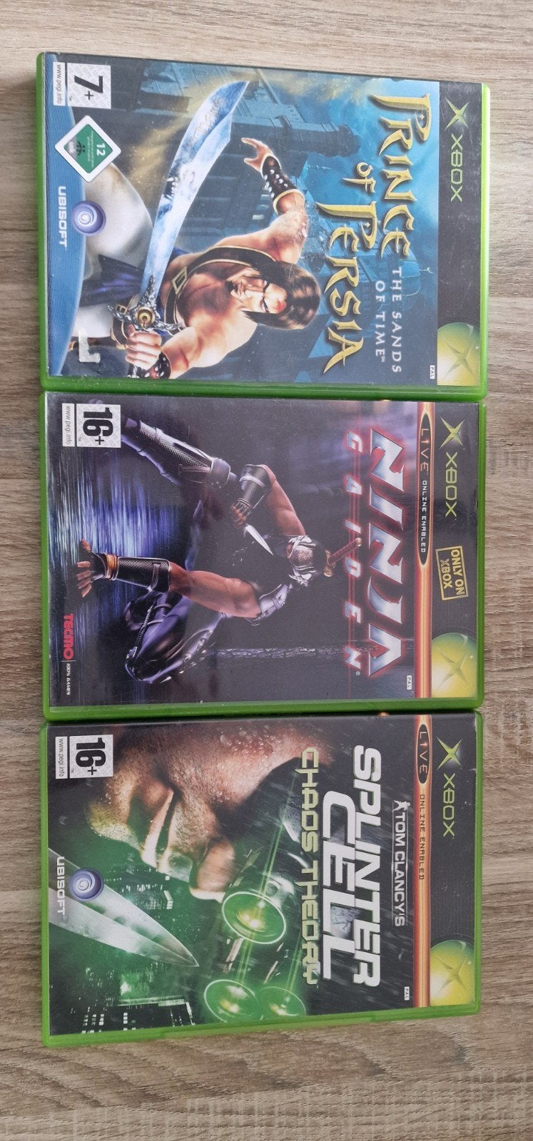 Xbox Original bundel: Ninja Gaiden + Splinter Cell Chaos The, Avontuur en Actie, Gebruikt, Vanaf 18 jaar, 1 speler