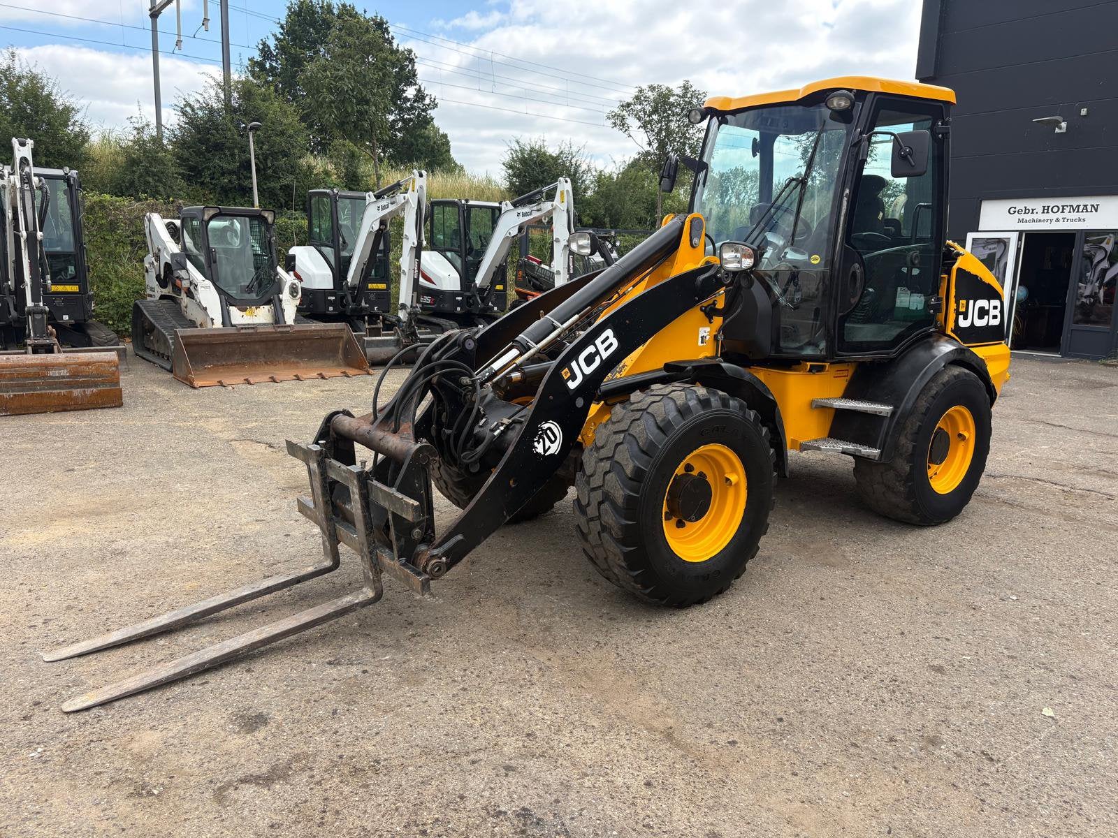 JCB 409 Shovel / Wiellader TOP MACHINE!!!, Ophalen, Wiellader of Shovel