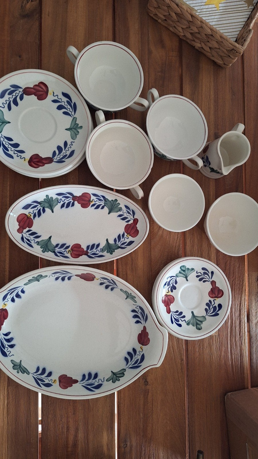 Boerenbont Servies - Diverse Stukken, Gebruikt, Keramiek, Landelijk/Boerenbont, Ophalen of Verzenden