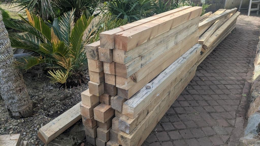 Vuren balken 150x7,5x7,5, Ophalen of Verzenden, 250 cm of meer, Balken
