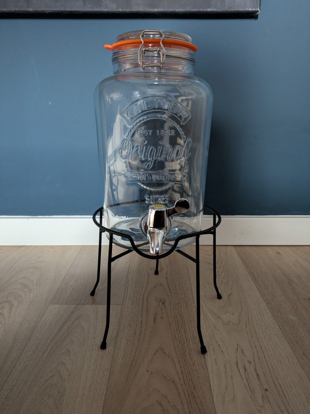 Kilner Dispenser 5 liter met standaard, Ophalen of Verzenden, Overige merken, Glas, Overige typen