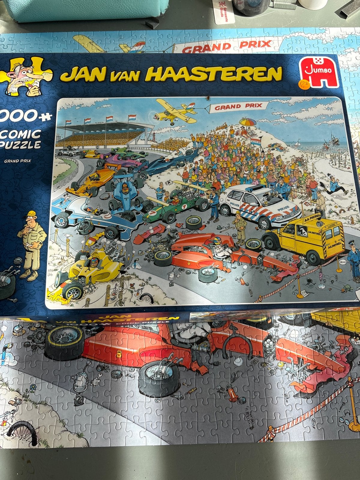 Jan van Haasteren Grand Prix 1000+ stukjes, Ophalen of Verzenden, 500 t/m 1500 stukjes, Gebruikt, Legpuzzel