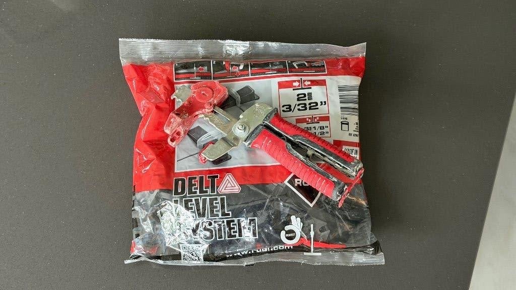 RUBI Tang t.b.v. Delta Level systeem (incl 100 clips), Gebruikt, Overige typen, 10 m² of meer, Overige materialen